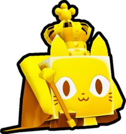 Shiny Golden Exquisite Cat Pet