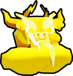 Shiny Golden Zeus Bull Pet