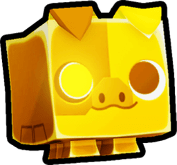 Shiny Golden Cyborg Piggy Pet