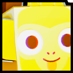 Golden Huge Anaglyph Monkey Pet