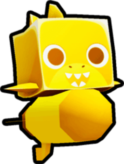 Shiny Golden Rocket Shark Pet