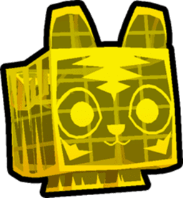 Golden Hologram Tiger Pet
