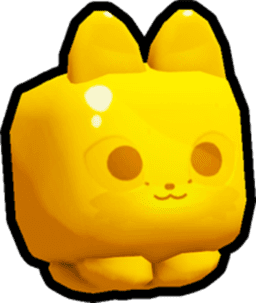 Golden Gummy Fox Pet