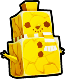 Golden Ice Snowman Pet