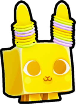 Shiny Golden Rave Bunny Pet