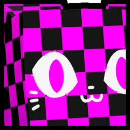 Shiny Rainbow Huge Error Cat Pet
