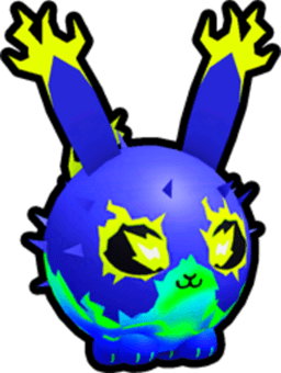 Shiny Rainbow Electric Bunny Ball Pet