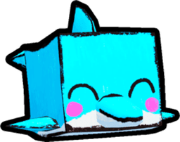 Shiny Rainbow Doodle Dolphin Pet