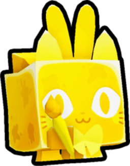 Shiny Golden Painted Cat Pet