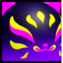 Huge UV Kitsune Ball Pet
