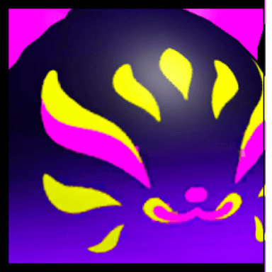 Huge UV Kitsune Ball