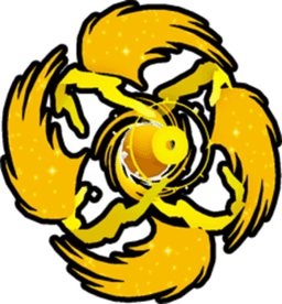 Shiny Golden Black Hole Angelus Pet