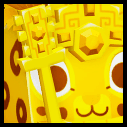 Golden Huge Warrior Jaguar Pet