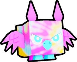 Shiny Rainbow Tiedye Griffin Pet