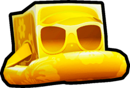 Shiny Golden Floatie Penguin Pet