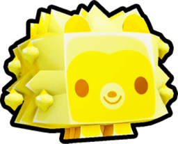 Shiny Golden Holiday Hedgehog Pet