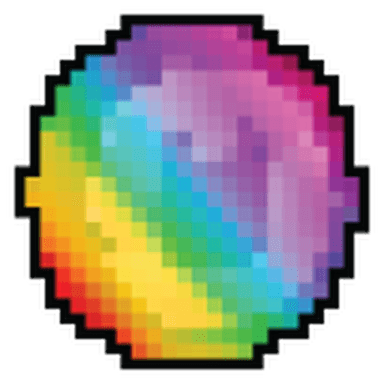 Pixel Rainbow Gem