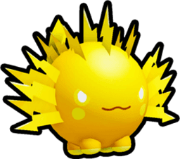 Shiny Golden Storm Axolotl Ball Pet