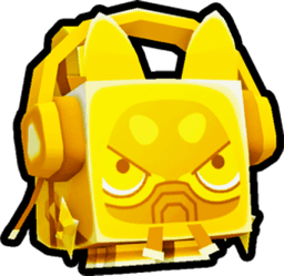 Shiny Golden Cyberpunk Husky Pet