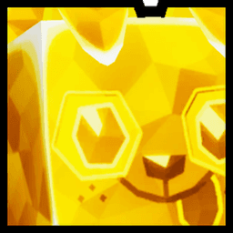 Shiny Golden Huge Crystal Dog Pet