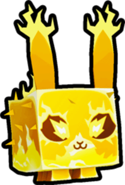 Golden Electric Bunny Pet
