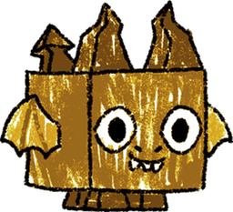 Golden Sketch Dragon Pet