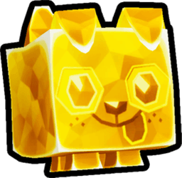 Shiny Golden Crystal Dog Pet