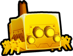 Golden Mechanical Spider Pet