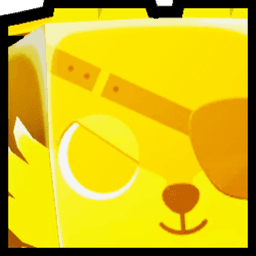 Shiny Golden Huge Warrior Wolf Pet
