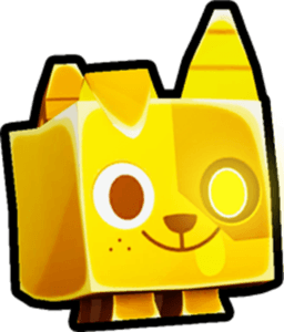 Shiny Golden Cyborg Dog Pet