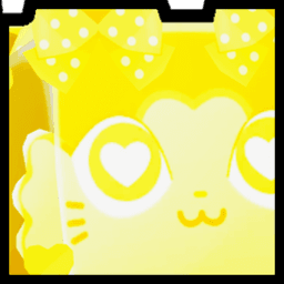 Golden Huge Valentine's Cat Pet