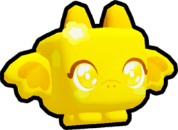 Shiny Golden Kawaii Dragon Pet
