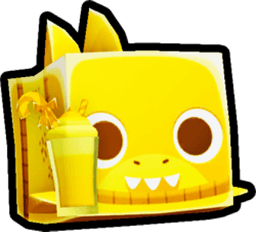 Shiny Golden Candycane Shake Shark Pet