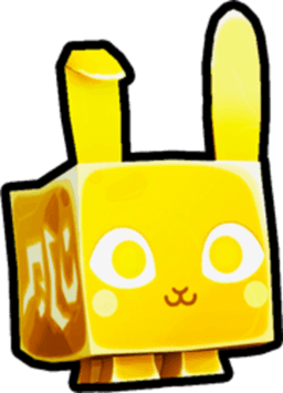 Golden Enchanted Bunny Pet