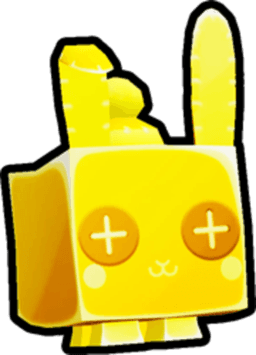 Shiny Golden Pastel Sock Bunny Pet