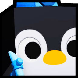 Shiny Huge Mining Penguin Pet