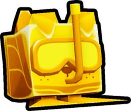 Shiny Golden Scuba Dog Pet