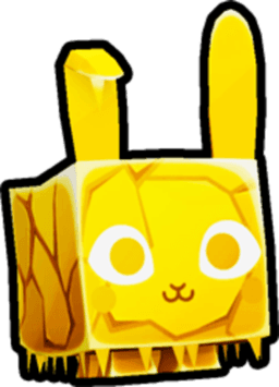 Shiny Golden Ice Bunny Pet