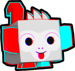 Anaglyph Monkey Pet