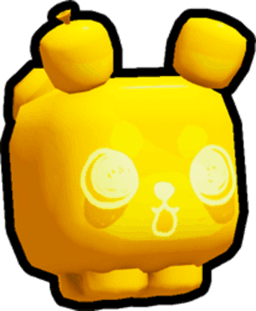 Golden Red Balloon Panda Pet