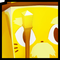 Golden Huge Old Wizard Cat Pet