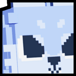 Rainbow Huge Pixel Wolf Pet