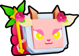 Shiny Rainbow Rose Pooka Pet