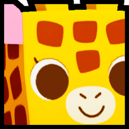 Shiny Rainbow Huge Giraffe Pet