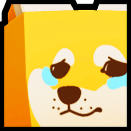 Shiny Rainbow Huge Sad Doge Pet